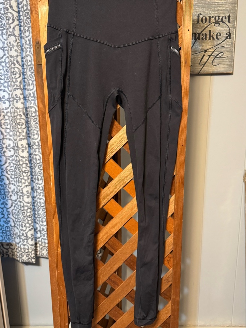lululemon athletica Black High-Waist Leggings with Side Pockets